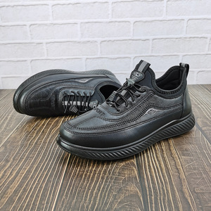 Semelle en cuir PU avec doublure en fourrure imperméable Chaussures de marche chaudes d'hiver pour hommes Bottes Mocassins pour homme - Product Image 2
