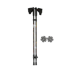Bastones de senderismo ajustables de aleación de aluminio, bastones de caminata extensibles de 135 cm para trekking y personas mayores - Product Image 5