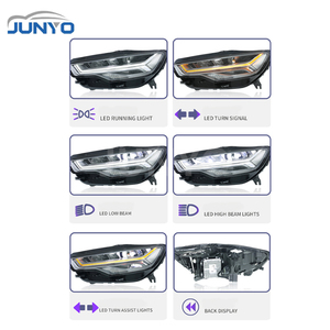 ไฟหน้ารถยนต์ Junyo Led สำหรับ A6C7 S6 C8 ปี 2012-2015 อัพเกรดเป็นโปรเจคเตอร์เมทริกซ์รุ่นใหม่ ให้แสงสว่างสูง - Product Image 4