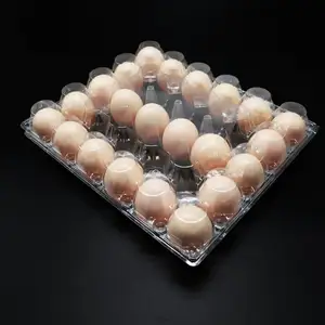 30 Holes Blister Duck Egg Tray PVC PET Transparent Plastic Disposable Egg Packaging Tray For 30 Chicken Eggs