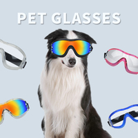 Lunettes de soleil colorées pour animaux de compagnie, accessoires pour chats, lunettes pour chiens de taille moyenne et grande, lunettes de protection pour chiens