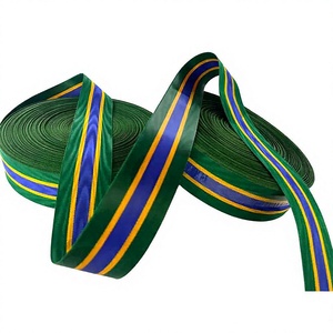 Ruban de cérémonie personnalisé de haute qualité tout design et couleur meilleur ruban de médaille de moiré de qualité pour la vente en gros - Product Image 1