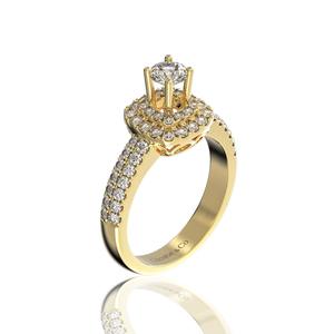 Everyday Wear High Quality New Women's Diamond 18K Solid Gold Viet Nam Natural Diamond <b>Ring</b> 4.5 mm D/VVS2 - Product Image 2