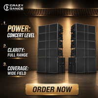 Sistema de Sonido Line Array Profesional JB para Grandes Escenarios, Doble Barra de 8/10/12 Pulgadas, Alta Potencia, Resistente al Agua