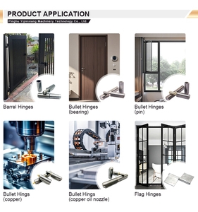 Ypx thiết kế hiện đại thép satin kết thúc Hàn Bản lề thực mang 2mm Độ dày 180 mở góc dễ dàng cài đặt cho cửa - Product Image 6