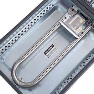 Réchaud à gaz portable en acier inoxydable pour le camping en plein air avec design coupe-vent pour la cuisson au barbecue - Product Image 2