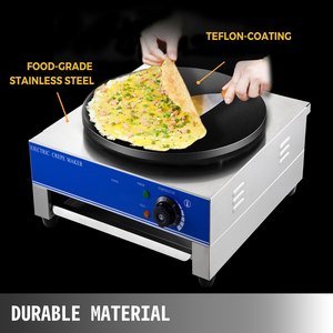 Heavybao Thương Mại Trung Quốc Bánh Làm Máy Không Dính Thép Không Gỉ Điện Crepe Nhà Sản Xuất Cho Nhà Hàng - Product Image 2