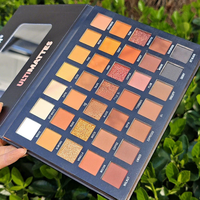 Nouvelle palette de maquillage pour les yeux imperméable longue durée 35 couleurs Maquillage nacré mat brillant paillettes Palette de maquillage pour la scène