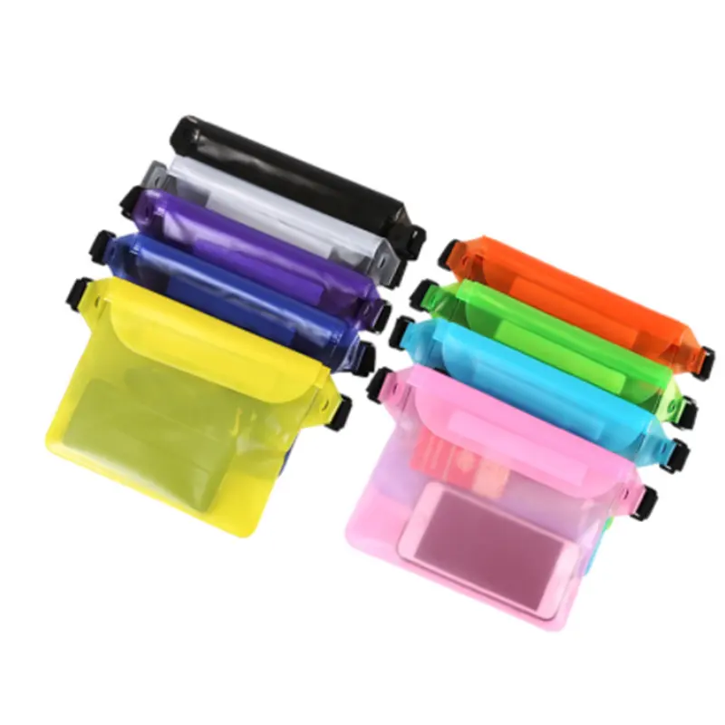 Universal PVC Underwater Swimming Transparent mobile phone Full Protection Sealed Waterproof Phone Pouch Dry Bag