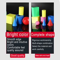 Ensemble de 6 modèles de formes géométriques pour les élèves du primaire, outil éducatif 17*13*13cm