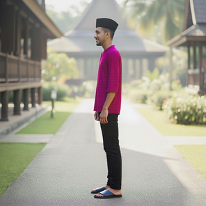 โรงงานผลิตเสื้อผ้าแบบ OEM ชุดกิลาง ชุดปาคัล ชุดเคบายา ริอู ผ้าฝ้ายลายดอกไม้ ไม่ต้องรีด ผลิตภายใต้แบรนด์ส่วนตัว ชุดมุสลิมสุภาพเรียบร้อย ชุดปาคัล - Product Image 2