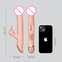 WINYI Gode Vibrateur Télescopique OEM ODM Nouveau Grand Gode Réaliste Jouet Sexuel Rétractable Vibrateur Lapin de Poussée