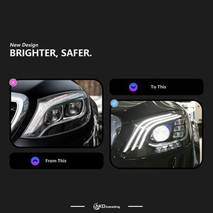 ไฟหน้า LED สำหรับรถเบนซ์ S-Class W222 ปี 14-18 รุ่นดัดแปลง ใช้เฉพาะรุ่น  แสงสี 6000k  ใหม่  พร้อมไฟเดย์ไลท์  ความร้อนสี 6000k - Product Image 5