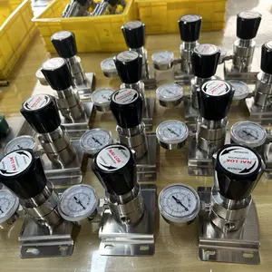 Miglior prezzo in acciaio inox 316 3 porte a bassa pressione 400psi pannello singolo regolatore di pressione per bombola di azoto ad alta purezza