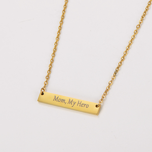 Dainty 316l in acciaio inox 18k Pvd placcato oro fatto da te collana regalo per la festa della <span class=keywords><strong>mamma</strong></span> - Product Image 1