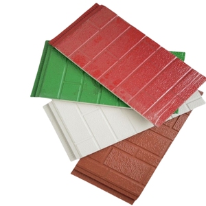 하이 퀄리티 금속 강철 벽돌 패턴 단열 벽 패널 샌드위치 절연 벽 패널 외부 응용 폼 - Product Image 3