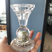 Bougeoir votif en verre de cristal, 1 pièce, support de bougie décorative en verre, vente en gros pas cher