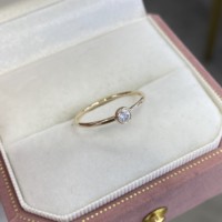 Bague en or massif 14k 18k avec diamant de laboratoire certifié IGI, taille radiant, sertissage clos personnalisé, minimaliste, 1CT 0.5CT, pour femme et homme