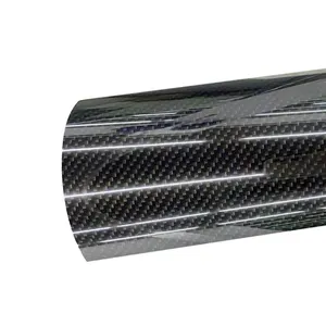 Adesivi per auto con pellicola in fibra di carbonio lucida nera simulata di alta qualità di vendita calda Euromaster