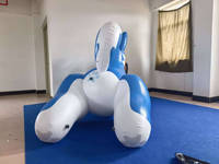 BeiLe 8ft PVC Blue Dog Poupée gonflable avec taille et couleur personnalisées. poupée fille gonflable jouet sexy pour Sph, équipement publicitaire