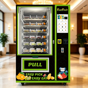 Distributeur automatique de nourriture personnalisable de 21,5 pouces pour salades, fruits, desserts, avec WiFi, kiosque en libre-service, intégration SDK, refroidissement par compresseur, télécommande - Product Image 1