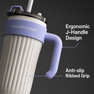 Gobelet isotherme sous vide en acier inoxydable 316 de 760 ml avec poignée et couvercle, tasse à café pour l'escalade, cadeau d'affaires personnalisable - Product Image 6