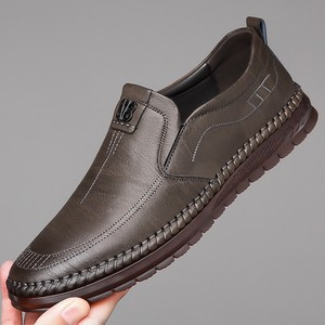 Sandalias de Hombre de Cuero Genuino con Punta Cerrada, Suela de Goma Transpirable, Zapatos Casuales - Product Image 1