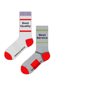 Calcetines de Punto Personalizados de Alta Calidad a Bajo Precio para Hombre, con Logotipo en el Puño, para Tenis, Baloncesto y Running - Product Image 1