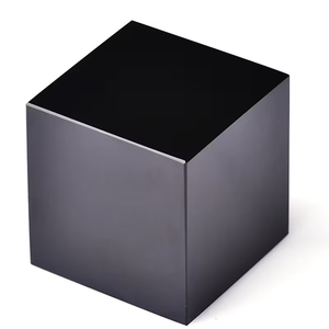 Cubo de Cristal de Obsidiana Negra Pulida al por Mayor, Piedra Curativa Natural para Decoración del Hogar - Product Image 2