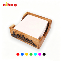 NIHAO Distributeur de serviettes en bois pour comptoir de café, hôtel, restaurant, organisation de table
