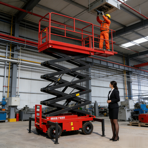 Plataforma Aérea Mecánica Mini de China, Vehículo de Trabajo en Altura con Tijera 1218DC - Product Image 3