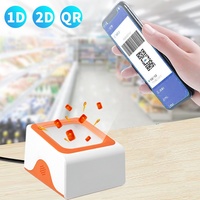 Escáner de Pagos de Escritorio JR P8, Compatible con Múltiples Sistemas, Análisis de Códigos Fuzzy, Lector de Códigos QR 2D Manos Libres, Terminal para Boutiques