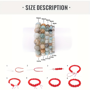 خرز حجر بركاني طبيعي مستدير من جي دي جيمز بالجملة، مقاسات 4 و6 و8 و10 و12 ملم، مثالي لصناعة المجوهرات والأساور والقلائد - Product Image 3
