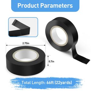 Ruban isolant électrique en PVC noir ignifuge de 13 mm, vente en gros en Chine - Product Image 2