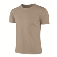 Camiseta Deportiva Unisex de Poliéster para Hombre, con Logotipo Personalizado, Estampado Sólido, para Verano, Correr, Etiqueta en Blanco, Método de Impresión Digital