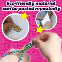 Kit de fabrication de bracelets créatifs avec autocollants et perles colorées, jouet de création de bijoux, accessoires personnalisés pour la relaxation