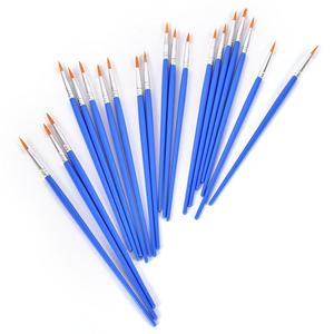 Xinbowen nhà máy Bán buôn giá rẻ paintingbrush duy nhất Vòng màu xanh nhựa xử lý sơn bàn chải cho bức tranh - Product Image 3