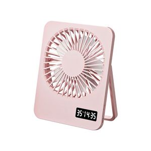 2024 kiểu dáng đẹp & Ultra-thin USB-Powered có thể sạc lại Bàn & Ngoài trời Fan đồng hồ kỹ thuật số hiển thị xách tay & Wearable người hâm mộ - Product Image 2
