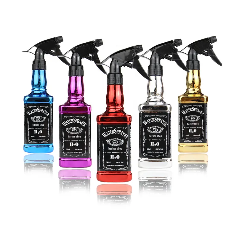 Новый стиль, 5 видов цветов гальванических салон 500 мл бутылка лак для волос для ежедневного использования распыления воды пустая бутылка