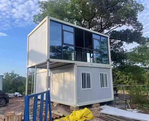 Modular Glass Curtain Wall container lớp học mở rộng cách âm Glass con an toàn góc rộng rãi nội thất - Product Image 3