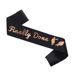 Wholesale Divorce Party Decorations Finally Done Divorce Sash for Just Divorced Break Up Gift for Her