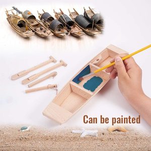 New Style Toy <strong>Canoe</strong> Wooden with <strong>Decorate</strong> - Product Image 5