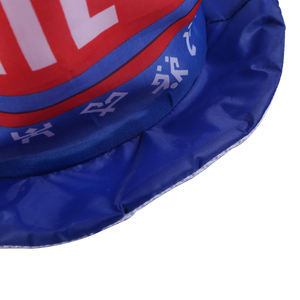 Venta al por mayor de alta calidad 100% poliéster <span class=keywords><strong>sombrero</strong></span> gracioso diseño personalizado impresión digital de fiesta de <span class=keywords><strong>carnaval</strong></span> <span class=keywords><strong>loco</strong></span> decoración fútbol <span class=keywords><strong>sombrero</strong></span> ventilador - Product Image 2
