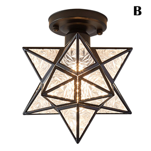 Lampada da soffitto a cinque punte a stella <span class=keywords><strong>luce</strong></span> da soffitto corridoio corridoio balcone piccole lampade in ferro lampada ad arte <span class=keywords><strong>lampadari</strong></span> - Product Image 3