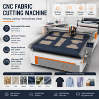 Máquina de Corte de Tela CNC, Máquina Automática de Corte de Tela, Mesa de Corte Computarizada para Prendas