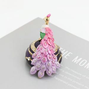 Металлическая шкатулка-украшение в виде тукана из пайета от производителя из Гуандуна, ручная работа, эмаль, для декора дома - Product Image 2