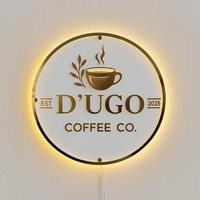 Enseignes néon LED en aluminium personnalisées, surface acrylique peinte, étanches IP65, multicolores, en forme de chiffres, éclairées pour direction de magasin