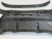 Spoiler avant et diffuseur arrière en fibre de carbone sèche style 3D pour kit carrosserie BMW G42