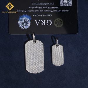 Colgante de Hip Hop con Diamantes Simulados, Certificado GRA, Personalizado, Joyería Hip Hop, Plata 925, Moissanita VVS - Product Image 2