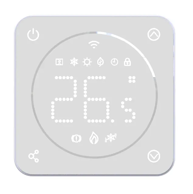 Intelligenter Thermostat für Kessel und Fußboden heizung, Glas-Touch panel, Zeitplan und Mehr raum funktion